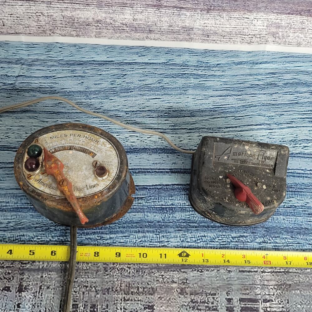 Vintage American Flyer lines train transformers UNTESTED parts